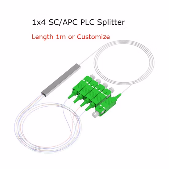 1X8 Fibra Óptica Mini PLC Splitter (FTTH, CATV, telecomunicações)