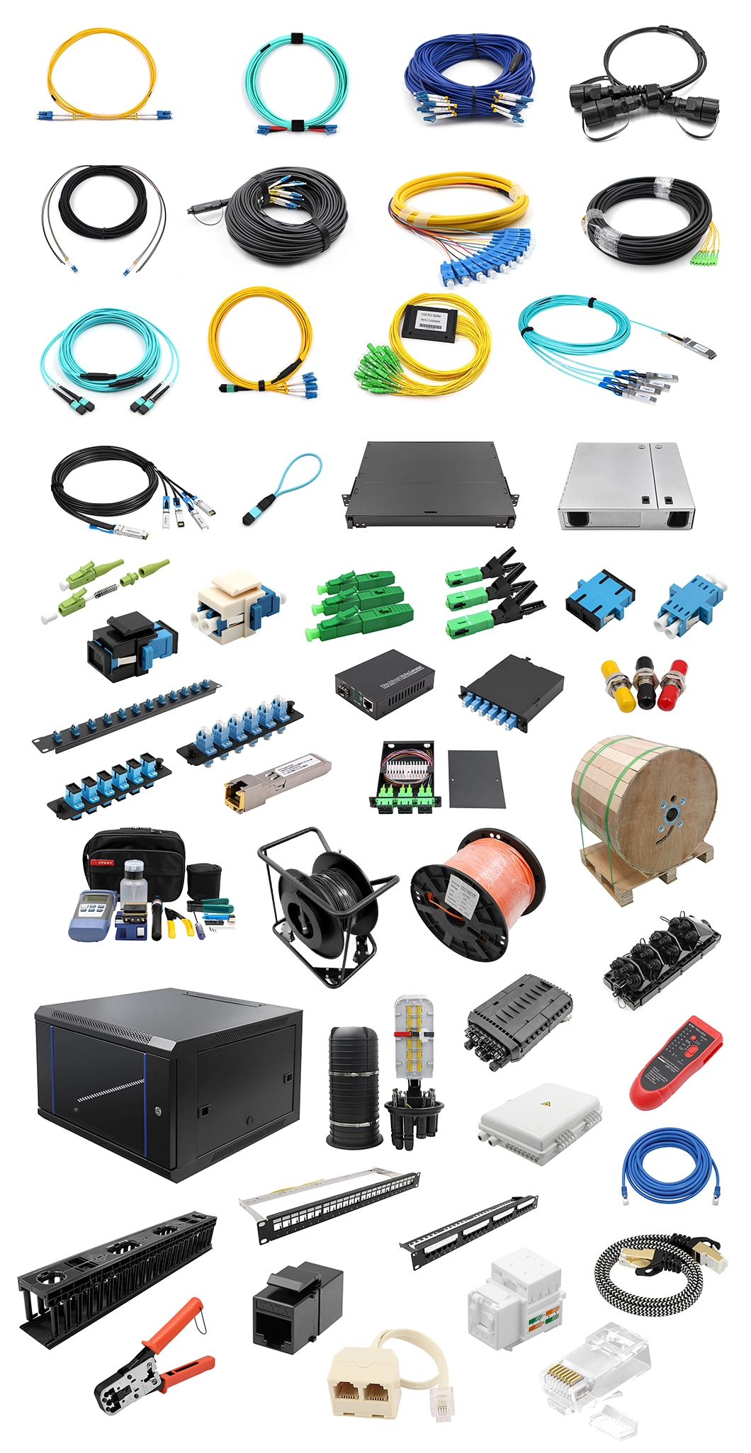 MTP/MPO to MTP/MPO Trunk Cable Assembly (6X12) Fibers Polarity A Multimode OM4 50/125 100G Aqua