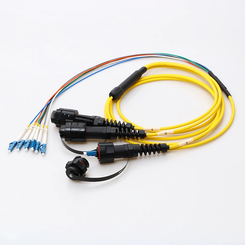 Waterproof IP68 LC/Upc-Odva (LC) -Sm-6core Odva Fiber Optic Outdoor Cable Assembly (SC, LC, MPO)