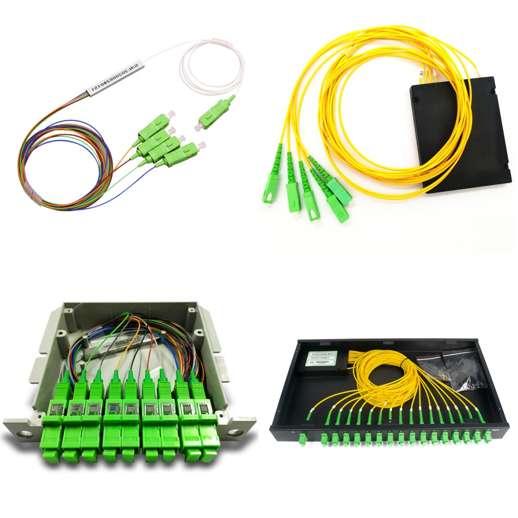 1X16 Fiber Optic Splitter ABS Box Sc/Upc Sc/APC Fiber Optic PLC Splitter