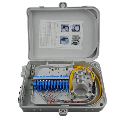 Caixa de distribuição de acessórios de cabo de fibra óptica com PLC Spiltter