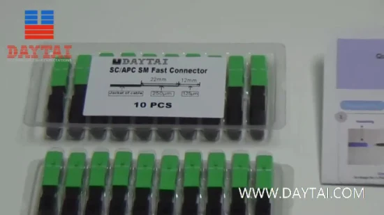 Conector rápido de fibra óptica FTTH Sc/APC