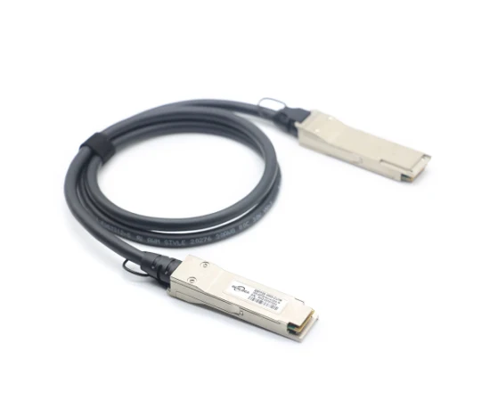 200 g Qsfp-Dd Dac 200 g a 2 X 100 g Qsfp28 Cabo de conexão direta Cabo Twinax de cobre passivo de 200 g